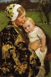Gari-Julius Melchers Motherhood Sweden oil painting art